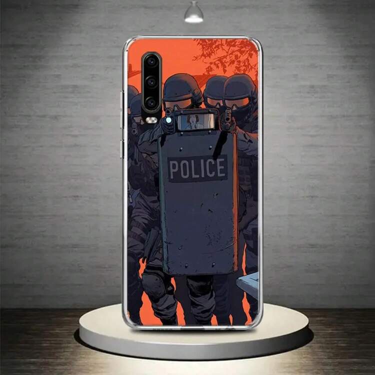 Funda de teléfono de la policía SWAT  para  17 15 16 13 Pro Max 14 12 11 Air Xr X 8 7 6 Plus Coque Funda, compatible con la funda de  17, funda de  17 Pro, funda de  17 Pro Max - TD1182-5 - Añade 2