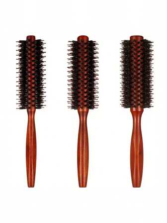 מברשות שיער ניילון 1 לסלון יופי, מברשות גליליות לבית, מברשות שיער לנשים, החלקה וסלסול כפולות, פריטים חיוניים לנסיעות וחופשות