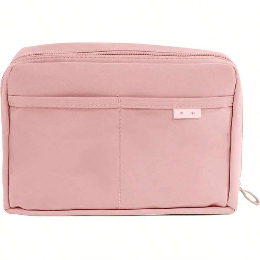 Cute Aesthetic Pencil Case Large Capacity Canvas Pen Pouch Bag Pink One Size - como en la foto - Ver 1