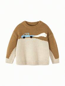 mini bala Kids Soft Knit Sweater Boys Girls Warm Cute Winter 2025