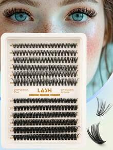 Clavier Wimpernbüschel V-Shape Fishtail – C-Curl, 14 Mm – Für Natürlichen 3D-Effekt á La Kardashian