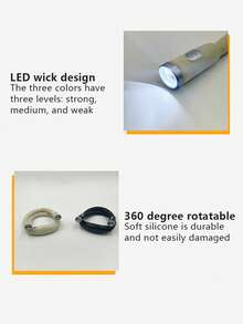 Neck Hanging LED Reading Light, Book Light, Night Light, Bendable Neck For Camping, Fishing, Adjustable Angle, Foldable Design, Ideal For Night Reading, Office Lighting - Multicolor - View 9