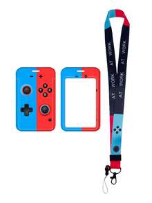 1pc ABS Game Controller Shaped Fashionable Keychain Pendant, Bag Charm, ID/Card Holder, Suitable For Gifts And Daily Use - Multicolor - View 6