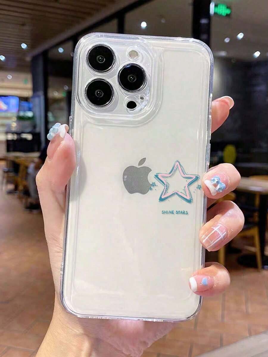 このシンプルでニッチな5ポイントの星型、フェミニン、ユニーク、クリエイティブ、透明なシリコンレンズのフルカバレージソフトシェル電話ケースは、Apple 17ProMax、17Pro Air、IP17、IPhone16、16Plus、16Pro、16ProMax、15Pro、IP15、15Pro、15ProMax、14Pro、13PM、13、12Pro、12ProMax、11Pro、11PM、および11ProMax。 これは、Appleと互換性のあるドロッププルーフ保護するケースです。 - クリア - チェックする 1