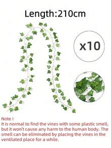 20 dây leo giả có lá dùng trang trí phòng, vòng hoa cây thường xuân nhân tạo, bối cảnh cây treo giả dùng trang trí nhà cửa, trang trí sân vườn, trang trí tường, trang trí phòng ngủ, trang trí đám cưới, trang trí bàn, trang trí tiệc, trang trí sinh nhật, trang trí trong nhà và ngoài trời, trang trí Giáng sinh - Nhiều màu - Xem 13