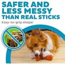 Outward Hound Dogwood Wood Durable Dog Chew Toys, Real Wood & Calming Hemp, 2-Pack, Medium - 山茱萸木握持咀嚼 - 查看 4