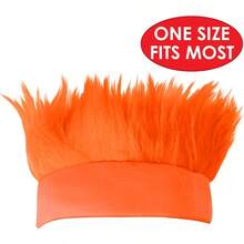 Beistle 60277-O Hairy Headband Orange - Naranja - Ver 2