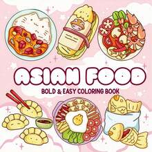 1 Piece Asian Cuisine Cocoa Coloring Book, Suitable For Adults And Teenagers, Super Cute Coloring Book Design, Depicting Cozy Hygge Spaces, Helps Relax Body And Mind (Comfort Space Coloring). Coloring Books Can Release Emotions And Relieve Anxiety | Ideal Gift For Holidays And Special Occasions, Suitable As Toys For Boys, Girls, Teenagers, Children, Coloring Book From Wyoming - Multicolor - View 2