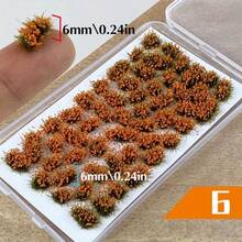 53 pezzi Decorazioni fai-da-te per giardino in miniatura, casa giocattolo, fiori, gruppi di fiori e erba per scenari, materiali per diorama e micro paesaggi realistici, decorazioni floreali per paesaggi e campi, regali per Natale, Ognissanti e compleanni