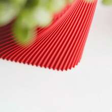 ORIZZONTE Modern Square Decorative Vase With Slanted Spiral Texture – Geometric Design For Succulents And Small Indoor Plants – Home/Office Gift Idea – Available In 2 Sizes – 100% Made In Italy, Shipping From Italy - Red - View 5