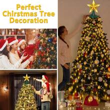 Christmas Lights For Tree 290 LEDs Christmas Tree Lights With Star Toppers 8 Modes 7.5FT X 10 Lines Fairy String Lights Waterfall Tree Lights For 1.8M2.4M Christmas Tree Decorations Warm White - WarmWhite - View 4