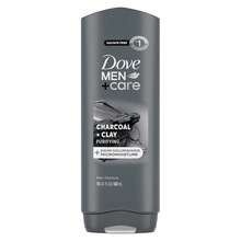 Dove MEN + CARE Body And Face Wash Purifying Charcoal + Clay Body Wash For Men With 24-Hour Nourishing Micromoisture Technology 18 Oz, Holiday Grooming, New Year Fresh Start - màu đen - Xem 1