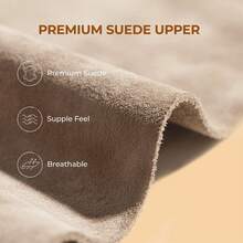 Women's Winter Furry Ankle Snow Boots,1.5 Inch Genuine Platform Booties Slip On Outdoor Indoor Shoes Fashion Warm Comfortable For Christmas Festival Commute Apricot Boots - 杏色 - 查看 3