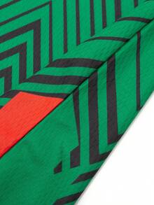 Men's Football Jersey Polyester Moisture-Wicking Comfortable Fit Geometric Print Pattern Crew Neck Sports Casual Wear - Multicolor - View 4