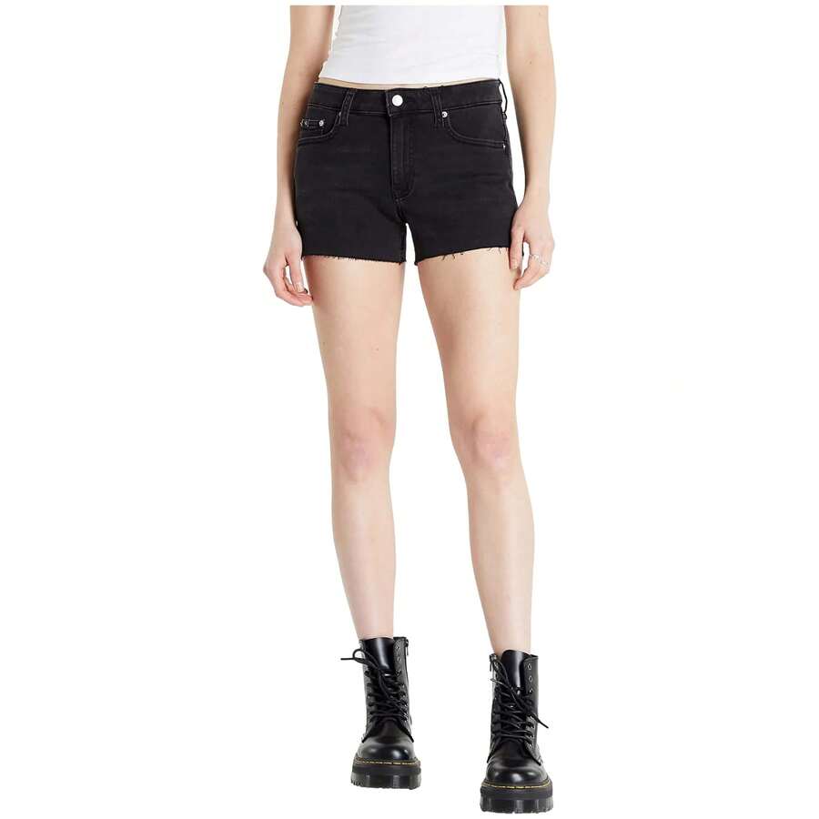 Calvin Klein Jeans Kvinnors utomhusshorts - Svart - Visa 1