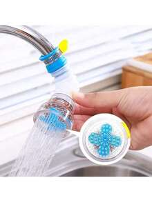 360°旋转水龙头喷头，净水水龙头喷嘴，节水增压淋浴水龙头配件，家用厨房水龙头过滤器硅胶延长清洁器 - 彩色 - 查看 4