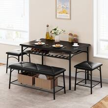 Dining Table & Chair Sets - 黑色 - 查看 5