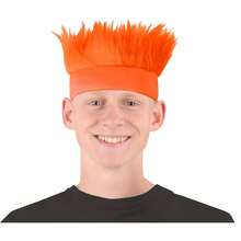 Beistle 60277-O Hairy Headband Orange - Naranja - Ver 4