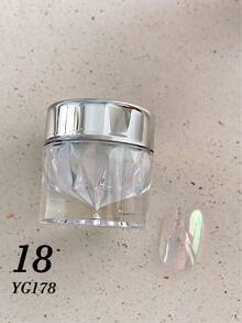 1/24-Color Moonlight Aurora Premium Mirror Nail Art Powder, With Storage Box, 24 Super Bright Mirror Powders, DIY Nail Art Decorations, Christmas Nail Art, Halloween Nail Art, Nail Decorations - 彩色 - 查看 24