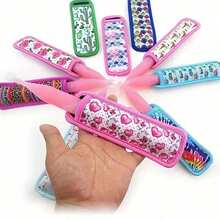 8pcs Cartoon Ice Pop Holder Sleeves Set, Cute Cartoon Pattern Ice Pop Covers, Reusable Washable Ice Pop Holders, Ice Accessories - Multicolor - View 4