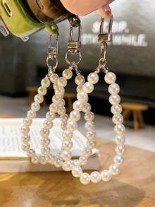 1 buah Casing Earphone - Desain Bunga Pita Mutiara Hati + Gelang Mutiara - Kompatibel dengan Pro/Pro 2/ Pro 3/1/2/3/4 - Tersedia dalam Warna Pink, Hitam, dan Hijau - MultiWarna - View 8