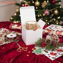 10 Pack 4x4x4 Boxes Bulk White Small Boxes Ornaments, Candles, Mugs, Crafting, Treat, Birthday Party Homemade Business - 白色禮盒 - 查看 7