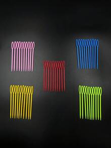 1 Set Of 5/50 Pcs Plastic Safety Needles, Includes 5.5cm, 7cm, 9cm Sizes, Felt Needles, Tapestry Needles, Needles And Crochet Hooks - Multicolor - View 6