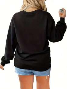 San Francisco 49ers Vintage Football Crewneck Sweatshirt Oversize Shir-4 (2)Winter Clothes For Women - Black - View 3