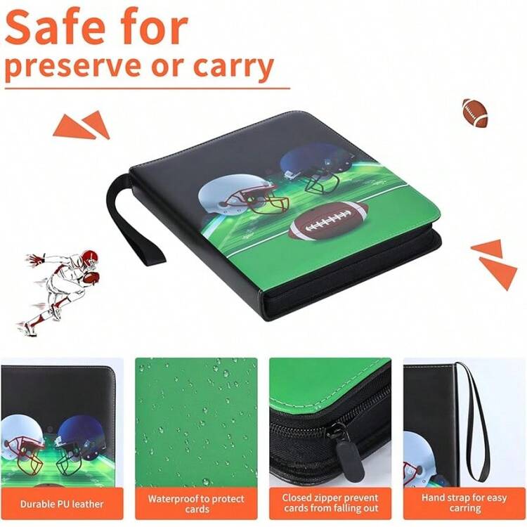 Football Card Binder 4 Pocket - Holds 400 Cards For Collecting - Football002 - View 8