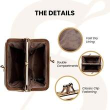 Tapestry - Bolsa de cambio de doble bolsillo para mujer, Lirio de Oro, Mediano - Lirio de Oro - Ver 4