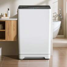 TABU 3.0 Cu.Ft./20 LBS Full Automatic Washing Machine For Apartments/RVs, Portable Compact Washer With Drain Pump,10 Programs & 8 Water Levels, Led Control Panel, Spin Wash & Spin Dry, Energy-Efficient Design In Grey - View 2