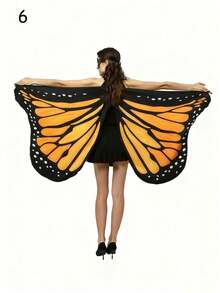 Women's Party Butterfly Wing Shawls, Adult Festival Costume Cloaks, Halloween, Christmas And Carnival Role-Playing Sets, Party Butterfly Wing Costumes, Fairy And Princess Theme Event Shawls (Without Masks), Festival Costume Clothing Accessories,Valentine's Day Costume - Multicolor - View 18
