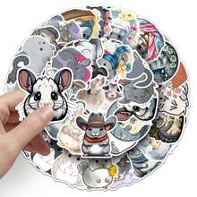 50 piezas Pegatinas de ardilla animal de estilo sureño, pegatinas de vinilo lindas y estéticas adecuadas para libros de colorear, accesorios de tazas, botellas de agua, portátiles, teléfonos, patinetas, guitarras, equipaje, álbumes de recortes, cascos, bicicletas, motocicletas, coches, mochilas, decoraciones y regalos para Halloween, Navidad, Acción de Gracias y Pascua