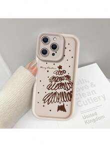 Funda protectora de teléfono con Árbol De Navidad Diseño Arte Creativo Carcasa Premium regalo de moda minimalista interesante para hombres y mujeres, adecuado para iPh 16/15/15Pro/15ProMax/14/13/12/11/XsMAX, iP 17,  Max Series,A14/A15/S23 Ultra/A50/A12/A32/A52/A72/A51/A21S/A13/A14/S22 Ultra/S23/A33/A53/S20 FE,Protección completa contra caídas, resistencia a impactos y prevención de rayaduras,diseño creativo y de moda para hombres y mujeres - Negro* - Ver 2