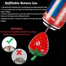 [Free Shipping]Adorable Strawberry Lighter Keychain & Keyring Charm – Detachable Metal Chain, Anti-Lost, Great For Bags, Keys, Backpack Decor, Christmas Stocking Stuffers (Butane Not Included) - 紅色 - 查看 5