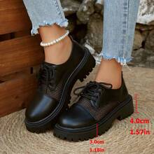 Mocasines informales y transpirables con suela gruesa para mujer