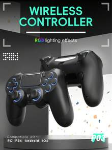 DATA FROG Bluetooth-Compatible Wireless Controller For PS 4 Slim Pro PC Vibration 6-Axis Motion Sensor Joystick Gaming Gamepad - Multicolor - View 3