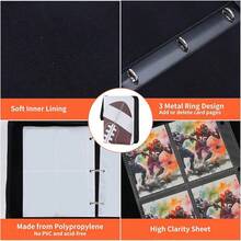 Football Card Binder 4 Pocket - Holds 400 Cards For Collecting - Football006 - View 9