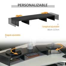 Vinsetto Monitor Stands - màu đen - Xem 4