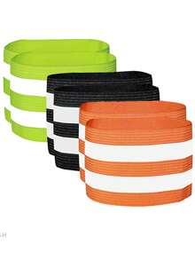 1条高可见度、高弹力银色反光带，双条纹安全警示布，每条尺寸为2英寸宽 x 13.8英尺长。适合夜间出行时绑腿或绑臂。 - 彩色 - 查看 3