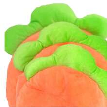 胡萝卜造型柔软保暖垫，适用于仓鼠、兔子、豚鼠等小型宠物，也适合放在沙发上 - 橘色 - 查看 11