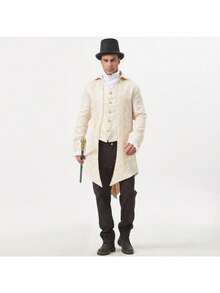 Men Cosplay Clothing - Beige - View 2