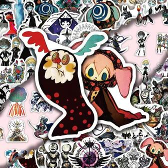 60 piezas Conjunto de pegatinas de chica mágica clásica, pegatinas decorativas creativas para juguetes, viajes, aula, fidget, mini juguetes de baño, papelería navideña, pelotas antiestrés, cumpleaños, Navidad y regalos perfectos