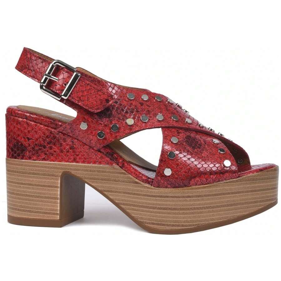 Alpe Women Heeled Sandals - Red - View 1