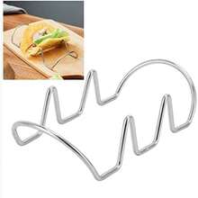 Soporte para Tacos en Forma de U, Estante de Acero Inoxidable con Diseño Suave y Versátil, Doble Cara para Hornear, Pancakes, para Reuniones Familiares, Restaurantes, Banquetes(3 Cuadrícula) - Multicolor - Ver 9