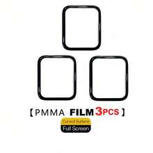 2-5PCS Película de Hidrogel Protector de Pantalla Curva Completa Compatible con Reloj FIT 3/4/4pro Accesorios Protector de Pantalla 9D para Reloj FIT 3/4/4pro Sin Vidrio - Negro - Ver 8