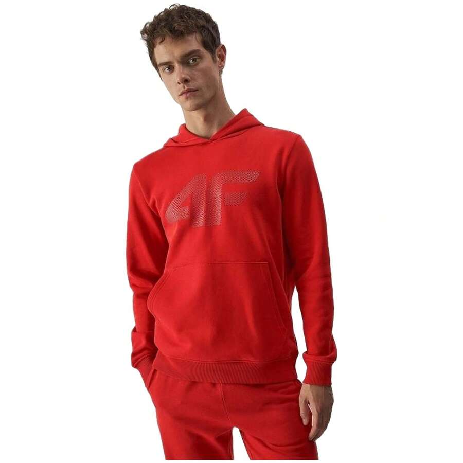 4F Men Outdoor Hoodies & Sweatshirts - Red - View 1