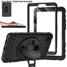 1pc Stock Case Compatible With Ipad 10th/ 9th/ 8th/ 7th/ 6th/ 5th/4th Generation 8.3'' 10.9/11''/ 9.7'', IPad 11(A16 2025) IPad (A16) 11 Inch 11th Generation 2025 Galaxy Tab A8 10.5 Inch 2022 With PET Film IPad Pro/Air6/Air7 11 2018/2020/2021/2022/2024/2025 Shockproof Case With Pencil Holder [360° Rotating Hand Strap] &Stand - Black (with Black Shoulder Strap + PET Film) - View 32