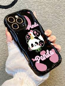 Étui de téléphone motif panda créatif et mignon compatible avec iPhone 17 16promax 15plus 14pro 16 13promax 12pro 11 X Xs Xsmax. Protection complète anti-chute, étui de protection souple pour femmes - Transparent - Voir 5