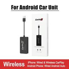 Carlinkit llave electrónica Apple CarPlay inalámbrica USB y sistema operativo Android para coche, llave electrónica para coche, sistema operativo Android, sistema operativo Android, Autokit Mirror Kit,  automática - CCPM cableado - Ver 2